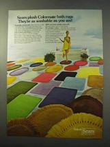 1977 Sears Colormate Bath Rugs Ad - As Washable as You - £14.44 GBP