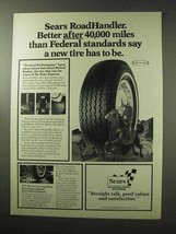 1977 Sears RoadHandler Tires Ad - Federal Standards - £14.44 GBP