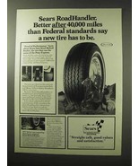 1977 Sears RoadHandler Tires Ad - Federal Standards - £14.54 GBP