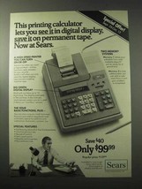 1977 Sears APF Mark 210 Calculator Ad - You See It - £14.44 GBP