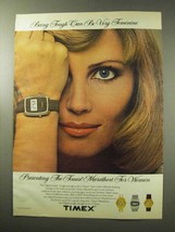1977 Timex Marathon Watch Ad - Being Tough Feminine - £14.78 GBP