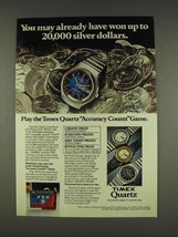 1977 Timex Quartz Watch Ad - You May Have Already Won - £14.48 GBP