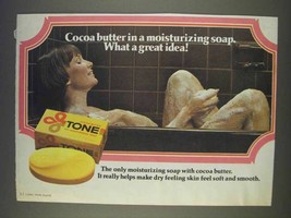 1977 Tone Soap Ad - Cocoa Butter Great Idea - £13.82 GBP