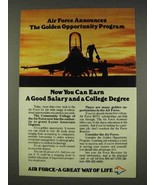 1977 U.S. Air Force Ad - Golden Opportunity Program - £14.78 GBP