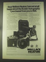 1977 Wallace Heaton Nikon F2S Camera Ad - £13.89 GBP