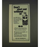 1977 WD-40 Lubricant Ad - Don&#39;t Start Out Without It - £14.54 GBP