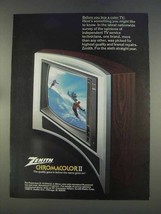 1977 Zenith Panorama VI, SJ2541X Television Ad - $18.49