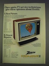 1977 Zenith The Celebrity II SH2331X Television Ad - £14.74 GBP