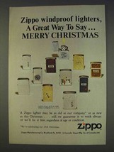 1977 Zippo Cigarette Lighters Ad - Say Merry Christmas - $18.49