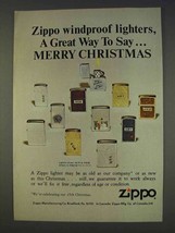 1977 Zippo Cigarette Lighters Ad - Say Merry Christmas - £13.88 GBP