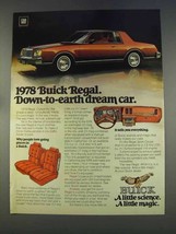 1978 Buick Regal Sport Coupe Ad - Down-to-Earth Dream - £14.78 GBP