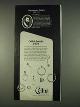 1978 Cellini Earring Collection Jewelry Ad - Benvenuto - £14.78 GBP