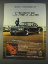 1978 Chrysler LeBaron Ad - Car That Started It All - £14.78 GBP