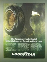1978 Goodyear American Eagle Radial Tire Ad - Belongs - $18.49