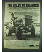 1978 Satoh Buck Tractor Ad - Value of the Buck - £14.54 GBP
