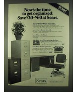 1978 Sears Office Furniture Ad - Files, Desk, Chair - £14.78 GBP