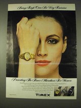 1978 Timex Marathon Watch Ad - Being Tough Feminine - £14.53 GBP