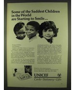 1978 U.S. Committee for UNICEF Ad - Saddest Children - £14.78 GBP