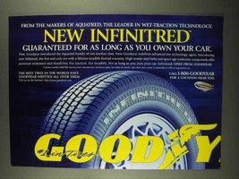 1996 Goodyear Infinitred Tires Ad - Wet-Traction - $18.49