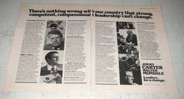 1976 Jimmy Carter Walter Mondale Democratic Campaign Ad - £14.55 GBP