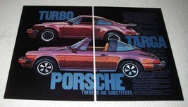 1976 Porsche 911S and Turbo Carrera Car Ad - $18.49