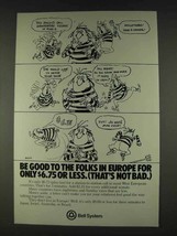 1978 Bell System Ad - Be Good To Folks in Europe - £14.54 GBP