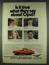 1978 Buick Opel Ad - Is It True What They Say? - £14.73 GBP