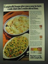 1978 Campbell's Soup Ad - Creamed Onions and Carrots - $18.49