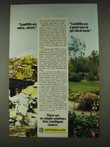 1978 Caterpillar Tractor Co. Ad - Landfills are Noisy - $18.49