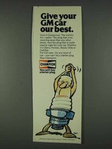 1978 Champion Spark Plugs Ad - Give GM Car Our Best - £14.86 GBP