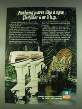 1978 Chrysler 6 and 8 Outboard Motors Ad - Purrs - $18.49