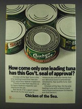 1978 Chicken of the Sea Tuna Ad - Seal of Approval - £14.54 GBP