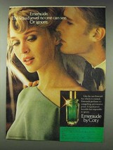 1978 Coty Emeraude Perfume Ad - Liquid Jewel - $18.49