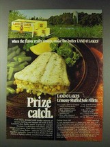 1978 Land O Lakes Butter Ad - Lemony-Stuffed Sole - £14.52 GBP
