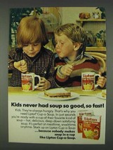 1978 Lipton Cup-a-Soup Ad - Kids Never Had So Good - $18.49