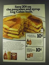 1978 Log Cabin Syrup and Pancake Mix Ad - Save - £13.89 GBP