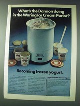 1978 Dannon Yogurt Ad - Waring Ice Cream Parlor - £14.53 GBP