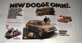 1978 Dodge Omni Ad - Totes the Tots - $18.49