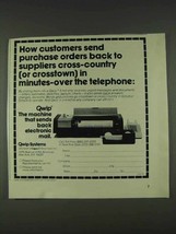 1978 Exxon Qwip Facsimile Ad - Send Cross-Country - £13.89 GBP