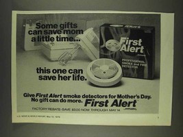 1978 First Alert Smoke Detectors Ad - Some Gifts - £14.44 GBP