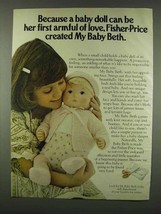 1978 Fisher-Price My Baby Beth Ad - Armful of Love - £14.55 GBP