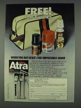 1978 Gillette Atra Razor Ad - Travel Kit - $18.49