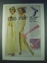 1978 Gillette Daisy Razor Ad - Cover Up by Kasper - $18.49