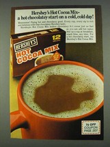 1978 Hershey's Hot Cocoa Mix Ad - Cold, Cold Day - $18.49