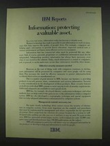 1978 IBM Computers Ad - Information Protecting Asset - $18.49