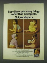 1978 Ivory Snow Ad - Softer Than Detergents - £14.48 GBP