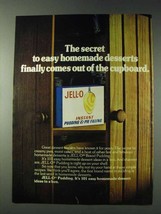 1978 Jell-O Instant Pudding &amp; Pie Filling Ad - Secret - £14.44 GBP