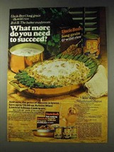 1978 Uncle Ben&#39;s Long Grain &amp; Wild Rice Ad - Mushroom - £14.52 GBP