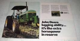 1978 John Deere Tractor Ad - Lugging Ability - $18.49