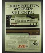 1978 JVC Video Home System Ad - Missed On BBC or ITV - £14.78 GBP